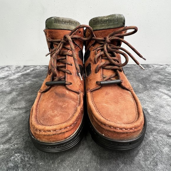 Timberland Hiking Boots size 7 Men Gore Tex Brown Green Leather Trail main image 7